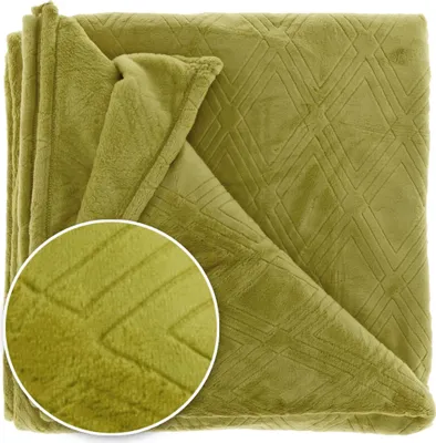 Produktbild von Unique Living - Plaid Auke 150x200cm Moosgrün