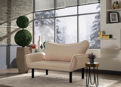 Obrázok produktu pre Hanah Home, Chatto- FTN1228, krémová, rozkladacia pohovka, rám: 100% kov