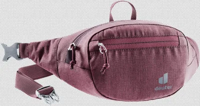 Image de Sac banane Deuter Belt I en polyamide ripstop rouge.