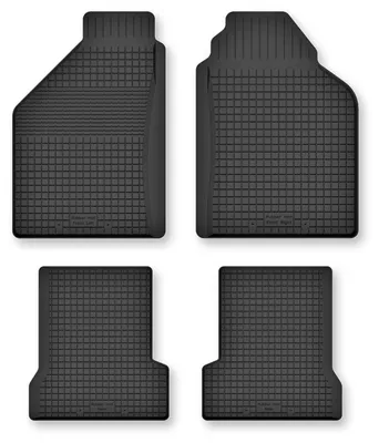 Image de Tapis de sol en caoutchouc pour Saab 9-3 I 1998-2002 (liftback/berline) – 4 pièces, noirs, semi-universel, adapté