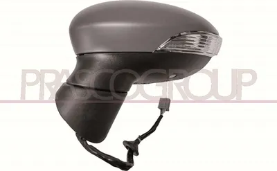 Produktbild von PRASCO FD3467344P Außenspiegel Seitenspiegel Links für FORD Fiesta Mk6 Schrägheck (JA8, JR8) Beheizt Asphärisch Grundiert Elektrisch