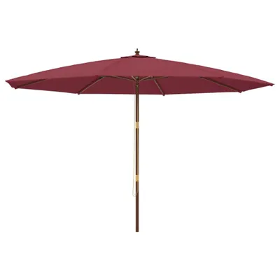 Immagine prodotto di Ombrellone da Giardino con Palo Legno Rosso Bordeaux 400x273 cm