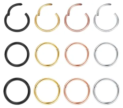 Produktbild von Solidchoice – Set mit 12 Nasenringen aus Edelstahl