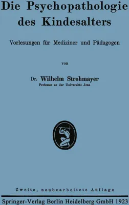 Produktbild von Die Psychopathologie des Kindesalters