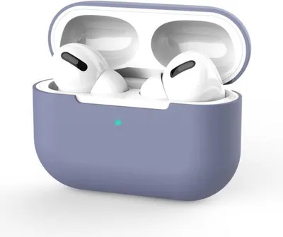 Image de CHPN - Étui pour AirPods - Étui compatible avec les AirPods Pro - Coque de protection en silicone - Étui pour Airpods - Compatible avec les Apple AirPods Pro - Bleu/Gris