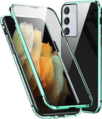 Immagine prodotto di Per Samsung Galaxy A35 Mobile Phone Case 360 magnetico vetro paraurti metallo Custodia Cover
