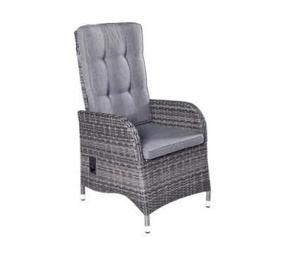 Produktbild von LC Garden »Bailado« Positionsstuhl Verstellsessel omega grau inkl. Sitzkissen 61x57x112cm