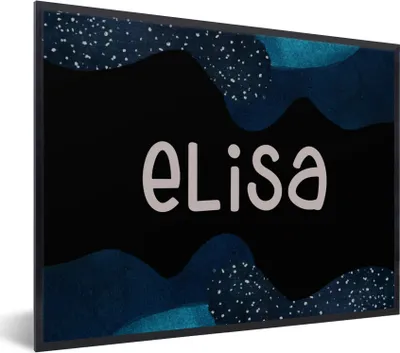 Produktbild von MuchoWow® Gerahmtes Poster Elisa - Pastell - Mädchen 80x60 cm - Poster mit Schwarzem Bilderrahmen Wandposter Rahmen Foto Bilder - Schwarzem - Mit Gestell