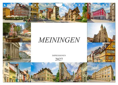 Produktbild von Meiningen Impressionen (Wandkalender 2027 DIN A4 quer), CALVENDO Monatskalender