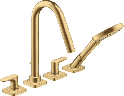 Produktbild von hansgrohe AXOR Citterio M 4-Loch Fliesenrandarmatur mit Hebelgriffen und Rosetten, 34454250