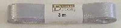 Produktbild von Doppelsatinband 15mmx3m silber