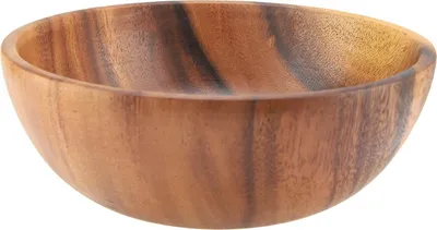 Produktbild von Massive Holzschüssel für Salat, Suppe, Reis, handgefertigte Holzschüssel, Küchenutensil (20 x 7 cm)