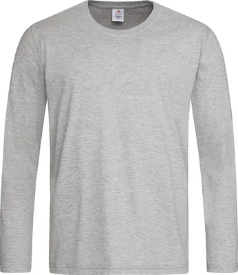 Immagine prodotto di Stedman T-shirt classica da uomo a maniche lunghe AB277 (L) (grigio screziato)