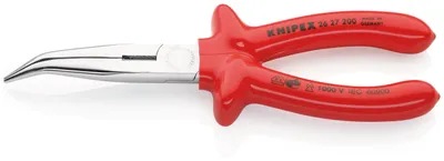 Produktbild von Knipex 26 27 200, Diagonale Zange, Chrom-Vanadium-Stahl, Kunststoff, Rot, 200 mm, 220 g