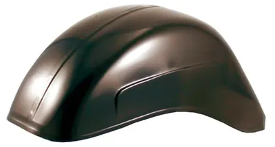 Productafbeelding van Beschermplaat spatbord voorzijde, zwart, voor Vespa 50, 90, L, N, R, S, Special / ET3, Primavera 125