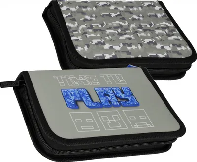 Obrázek produktu pro Nepodšitý penál Pixel šedý Starpak