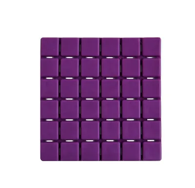 Produktbild von MSV Premium Duschmatte Badematte Badewanneneinlage Anti Rutsch Pads - 6 Stück - antibakteriell rutschfest mit Saugnäpfen - Violett - ca. 13 x 13 cm - duftet nach Rosen - waschbar bei 60° Grad