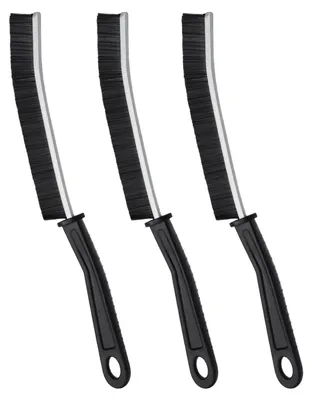 Produktbild von Reinigungsbürste Set Eckenreiniger Spaltbürste 3er-Set Schwarz