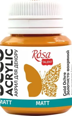 Immagine prodotto di Rosa Talent Colore acrilico Oro ocra (04) Opaco 20 ml 1 pz.