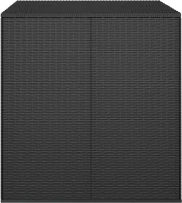 Produktbild von "2026 Aktion" Garten-Kissenbox PE Rattan 100x97,5x104 cm Schwarz DEMöbel 9905254