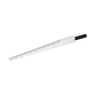 Produktbild von Messkeil 0,5-11mm aus Kunststoff mattverchromt 0,1mm