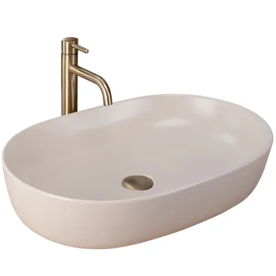 Zdjęcie produktu dla Umywalka nablatowa Rea CLEO 61 BEIGE MATT