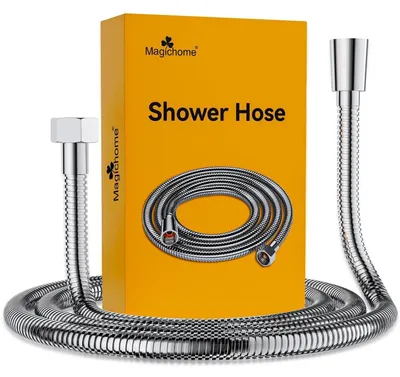 Produktbild von Duschschlauch 2m Edelstahl mit Verdrehschutz Flexibel Chrom-Silber G1/2"