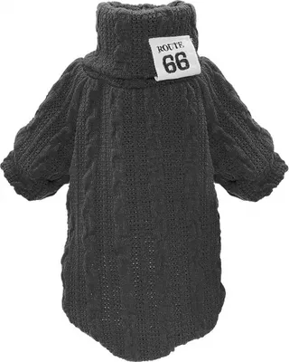 Produktbild von Herbst Und Winter Haustier Rollkragen Strickpullover Dreidimensionale Stickerei Kragen Katze Und Hund Pullover Schwarz XS