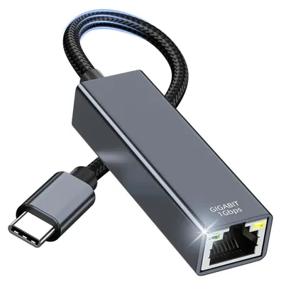 Obrázok produktu pre USB-C adaptér na Ethernet, gigabitový sieťový adaptér pre iPhone a MacBook