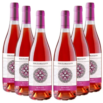Produktbild von Tenute dello Jato - Sant Anselmo Rosato IGT - Nerello Mascalese - Roséwein 12,5 Prozent Vol - 6 x 750 ml
