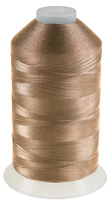 3000m Nähgarn Polyester 210D/3 weiß hellbraun