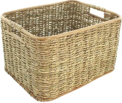 Obrázek produktu pro Plnící koš rákosová sláma velký box úložný koš miska koš proutěný koš 46cm