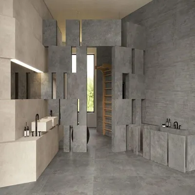 Imagen del producto de CASA39. Gres porcelánico con efecto cemento, color gris, dimensiones 60x120 cm, marca Emilceramica Fabrika