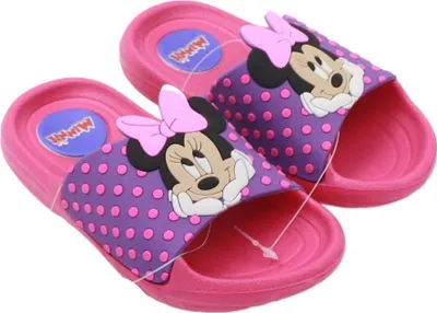 Produktbild von Pinke Minnie-Maus-3D-Hausschuhe 28/29