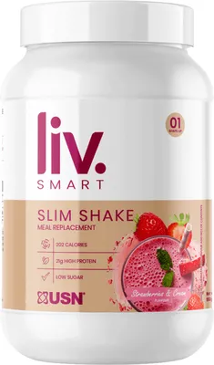 Produktbild von LivSMART Slim Shake Pulver, Erdbeere, 550 g