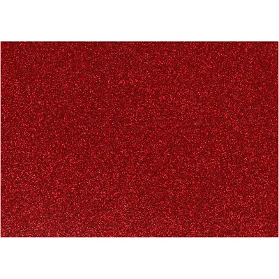 Produktbild von Rotes Glitzer-Bügelpapier - 14,8 x 21 cm
