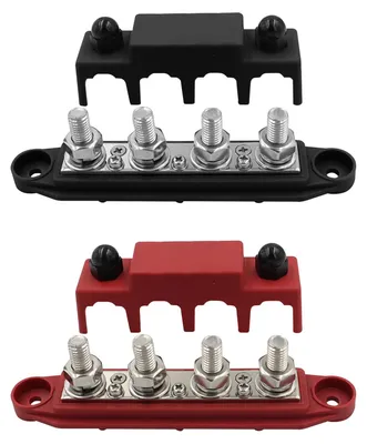 Verteilerblock 2 Stk. 12-48V DC 250A 4xM8 für Wohnmobil Boot