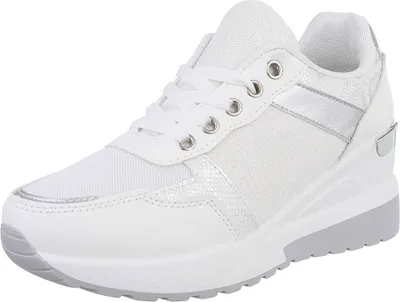 Produktbild von Ital-Design Damen Freizeitschuhe  Textiloptik, Lederoptik Sneakers Low 88843437 Weiß Gr.  41