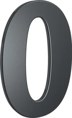 Produktbild von BASI - Hausnummer - HN 160 - 0 - Stahl Anthrazit - 7300-1000
