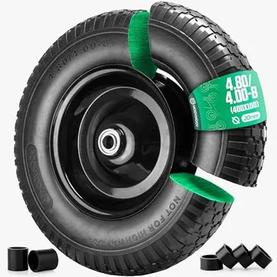 Produktbild von Famanu Schubkarrenrad 4.80/4.00-8 mit Stahlfelge - Robustes Rad für Gartenanhänger