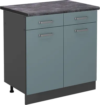 Immagine prodotto di Mobiletto base per cucina Vicco R-Line Grigio-blu 80 cm , PL Antracite, Model 45533