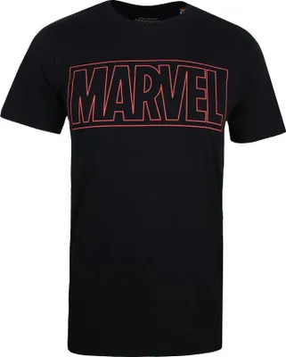 Produktbild von Marvel - T-Shirt Logo für Herren TV294 (XL) (Schwarz)