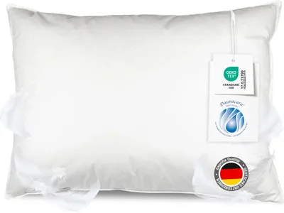 Produktbild von Kopfkissen mit Feder- & Daunenfüllung, 70x90 cm, weiß