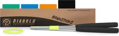 Imagen del producto de Diabolo Handstaven - 32 cm - Aluminio con cuerda de repuesto - 160 cm - Mango de espuma - - Profesional