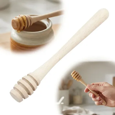 Zdjęcie produktu dla Drewniana łyżka do miodu miodownik nabierak 18 cm