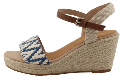 Produktbild von TOM TAILOR Damen 5390010037 Sandale Offwhite Blue 39 EU
