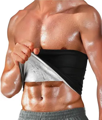 Imagen del producto de Banda para el sudor para hombres, ajustable, de neopreno, para fitness