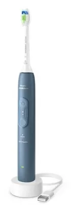Produktbild von Philips 4100 series 4100 HX4041/48 Wiederaufladbare Zahnbürste, Erwachsener, Schallzahnbürste, Tägliche Pflege, Zahnfleischpflege, 31000 Bewegungen pro Minute, Blau, 2 min, 4 x 30 sec