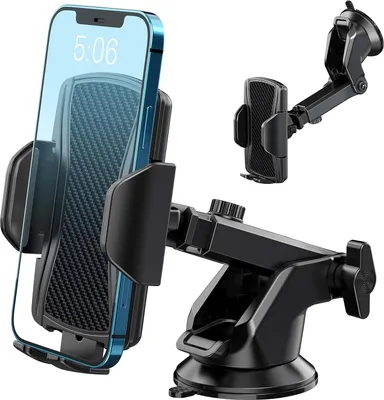 Produktbild von Handyhalterung für Auto, 360 Grad Rotation, für Smartphones 4-7 Zoll, Schnellverschluss, für Armaturenbrett