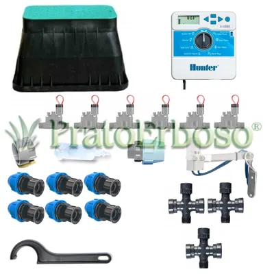 Immagine prodotto di Kit irrigazione Hunter a 6 zone con programmatore da interno XCore2